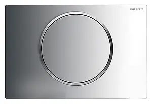 Клавиша смыва для унитаза Geberit Sigma 10 115.758.SN.5 кнопка/матовый нерж. сталь, кольцо/полированная нерж. сталь, 1