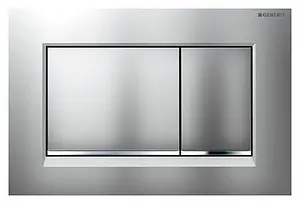 Клавиша смыва для унитаза Geberit Sigma 30 115.883.KN.1 кнопки/хром матовый, полоска/хром глянцевый Клавиша смыва для унитаза Geberit Sigma 30 115.883.KN.1 кнопки/хром матовый, полоска/хром глянцевый, 1