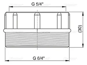 Муфта переходная 1¼x1½&quot; AlcaPlast S0556-ND, 2