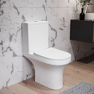 Унитаз-компакт безободковый Damixa Skyline белый DX35C8600SC Унитаз-компакт безободковый Damixa Skyline белый DX35C8600SC, 3