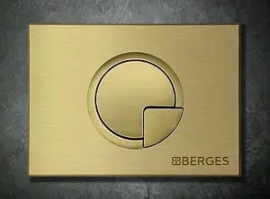 Клавиша смыва для унитаза BERGES Novum R8 040028 бронза Клавиша смыва для унитаза BERGES Novum R8 040028 бронза, 3