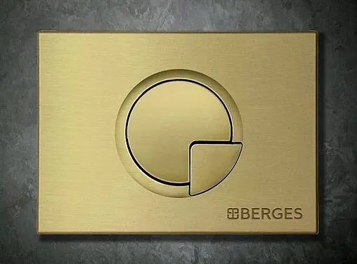 Клавиша смыва для унитаза BERGES Novum R8 040028 бронза