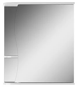 Шкаф-зеркало Айсберг Волна 1-60 R белый DA1035HZ, 2
