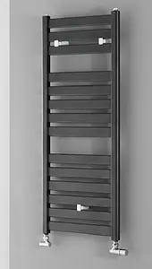 Полотенцесушитель водяной лесенка Lazzarini Capri 1150х500 антрацит матовый 386128, 2