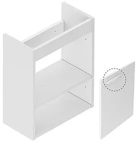Дверь тумбы под умывальник Ravak Chrome II SD 40 белый/белый X000001782, 3