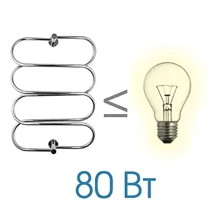 Полотенцесушитель электрический лесенка Energy Aura 800х600 полированная сталь, 4