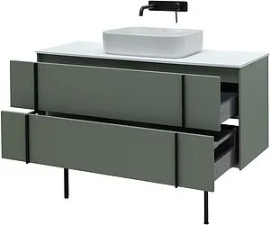 Тумба под умывальник подвесная Allen Brau Reality 120 олива 1.32008.CGM, 4