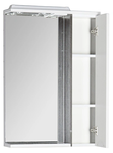 Шкаф-зеркало Aquanet Гретта 60 R белый/венге 00173994