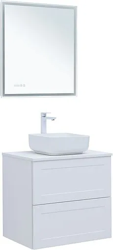 Тумба под умывальник подвесная Aquanet Терра 70 белый матовый 00313233