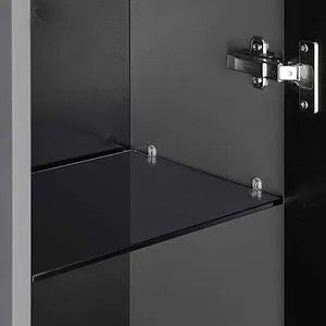 Шкаф-пенал подвесной Aquaton Ар-Деко 40 серый кобальт 1A280503DD8D0, 3