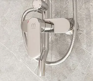 Душевая система со смесителем для ванны Milardo Rosco хром ROSSB1FM06 Душевая система со смесителем для ванны Milardo Rosco хром ROSSB1FM06, 5