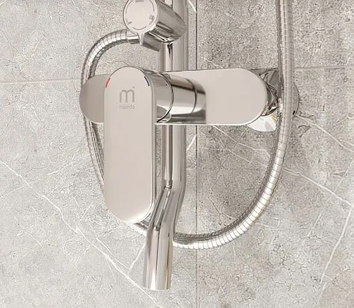 Душевая система со смесителем для ванны Milardo Rosco хром ROSSB1FM06
