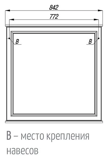 Зеркало Aquaton Идель 85 дуб верди 1A195702IDM90