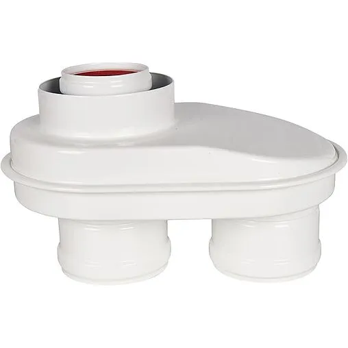 Адаптер разделительный Ø 60/100 x 80/80мм (алюм.) Rommer RCA-8080-240002