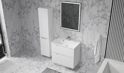 Тумба-умывальник подвесная Raval Wector 70 белый Wct.01.70/P/W/MD+4627173210171