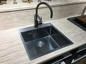 Мойка кухонная Omoikiri Akisame 41-GM вороненая сталь 4973094 Мойка кухонная Omoikiri Akisame 41-GM вороненая сталь 4973094, 3