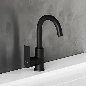 Смеситель для раковины Damixa Apollo чёрный матовый 470220300, 4