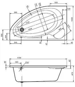 Ванна акриловая Santek Эдера 170x100 L 1WH501662 Ванна акриловая Santek Эдера 170x100 L 1WH501662, 2