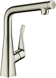 Смеситель для кухни Hansgrohe Metris Select M71 320 1jet под сталь 73810800, 1