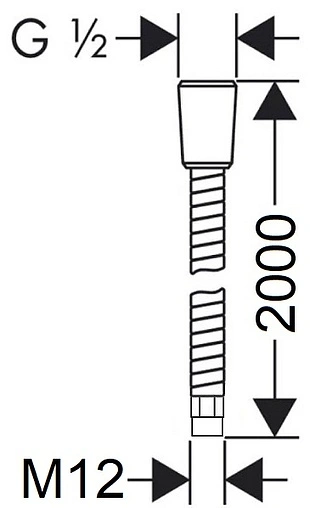 Шланг для лейки кухонного смесителя и смесителя на борт ванны Lemark 200см хром LE8051S