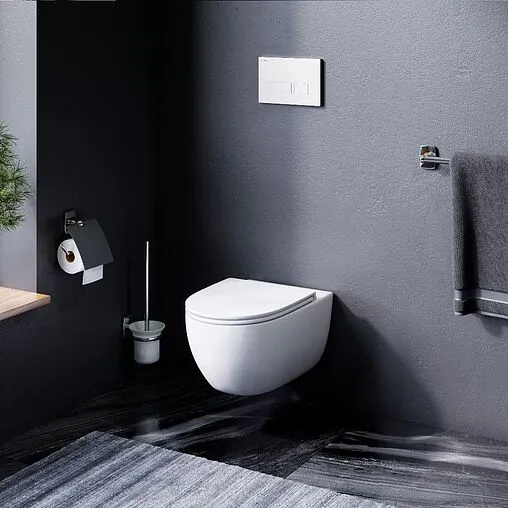 Комплект 6 в 1 Am.Pm Awe FlashClean IS47001.111700 с кнопкой белый глянцевый