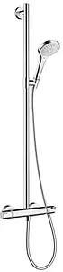 Душевая система с термостатом для душа Hansgrohe Croma Select S 110 3jet Multi SemiPipe хром/белый 27247400 Душевая система с термостатом для душа Hansgrohe Croma Select S 110 3jet Multi SemiPipe хром/белый 27247400, 1
