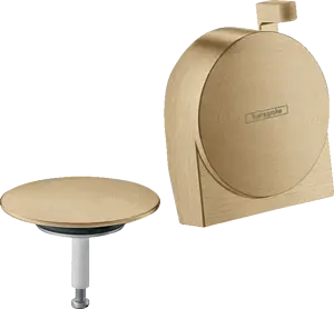 Внешняя монтажная часть сифона для ванны Hansgrohe Exafill S шлифованная бронза 58117140 Внешняя монтажная часть сифона для ванны Hansgrohe Exafill S шлифованная бронза 58117140, 1