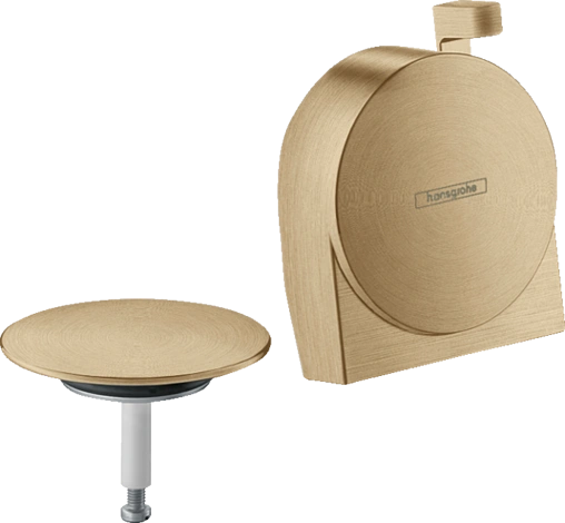 Внешняя монтажная часть сифона для ванны Hansgrohe Exafill S шлифованная бронза 58117140