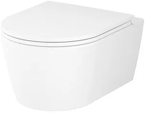Унитаз подвесной безободковый Am.Pm Func FlashClean белый матовый C8F1700MWSC Унитаз подвесной безободковый Am.Pm Func FlashClean белый матовый C8F1700MWSC, 1