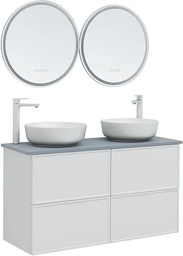 Тумба-умывальник Aquanet Арт 60 белый матовый 00313254+00306390