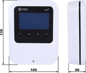 Wi-Fi Интернет модуль для дистанционно управлять работой котла Stout WIFI RS STE-0101-007005, 2
