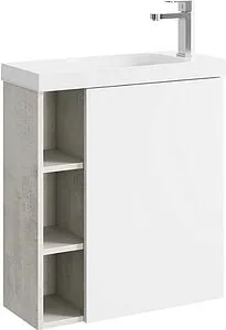 Тумба-умывальник подвесная Aqwella Alba 60 R белый матовый/камень натуральный ALB0106RLS+ALB0706WM+CMPSL.06.04.D Тумба-умывальник подвесная Aqwella Alba 60 R белый матовый/камень натуральный ALB0106RLS+ALB0706WM+CMPSL.06.04.D, 1