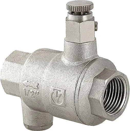 Клапан обратный пружинный с дренажем и воздухоотводчиком ½&quot;в x ½&quot;в Valtec VT.171.N.04