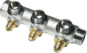 Коллектор регулирующий проходной 3 отвода ¾&quot;в/н x ½&quot;н Uni-fitt 414C3230, 5