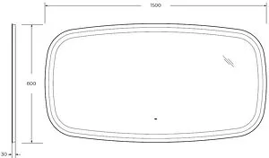 Зеркало с подсветкой Cezares Molveno 140x80 CZR-SPC-MOLVENO-1500-800-MOV Зеркало с подсветкой Cezares Molveno 140x80 CZR-SPC-MOLVENO-1500-800-MOV, 2