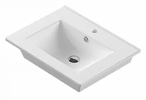 Тумба-умывальник подвесная Comforty Лаура 60-1 белый Тумба-умывальник подвесная Comforty Лаура 60-1 белый, 3