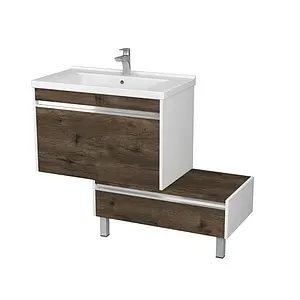 Комод Aquaton Капри 80 таксония темная/белый 1A231103KPDB0 Комод Aquaton Капри 80 таксония темная/белый 1A231103KPDB0, 3