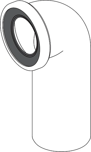 Патрубок для унитаза AlcaPlast 90° A90-90