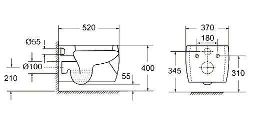 Унитаз подвесной BelBagno Formica белый BB1030CH