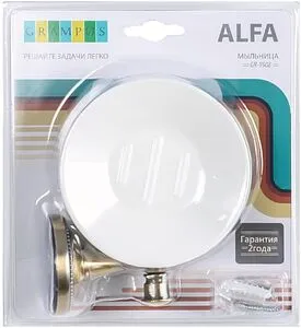 Мыльница Grampus Alfa бронза/белый GR-9508 Мыльница Grampus Alfa бронза/белый GR-9508, 3