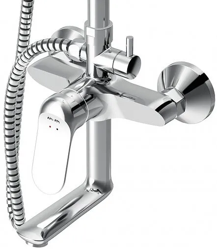 Душевая система со смесителем для ванны Am.Pm Sunny хром F0785C900 Душевая система со смесителем для ванны Am.Pm Sunny хром F0785C900