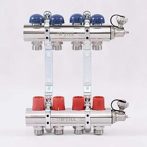 Группа коллекторная без расходомеров 4 отвода 1&quot;в/в x ¾&quot;ек Uni-fitt 441E4304, 1