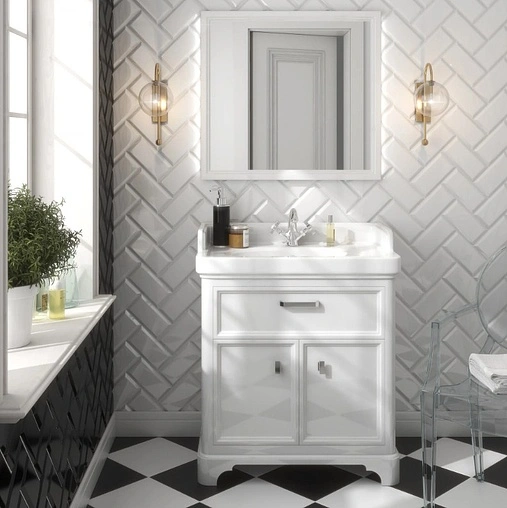 Зеркало с подсветкой Kerama Marazzi Pompei 80 белый PO.mi.80\WHT