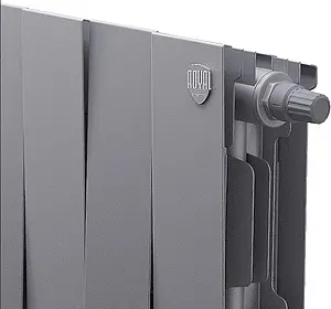 Радиатор биметаллический 16 секций нижнее правое подключение Royal Thermo PianoForte VD 300 Silver Satin RTPSSVDR30016, 3