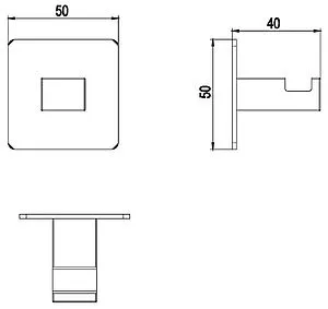 Крючок Timo Selene хром 10013/00 Крючок Timo Selene хром 10013/00, 2