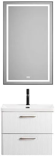 Тумба-умывальник подвесная BelBagno DUE 60 Bianco Lucido DUE-600-2C-SO-BL-P+BB-8076-3-60