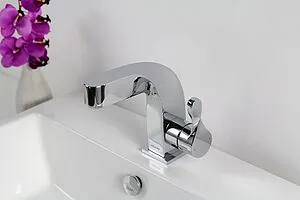 Смеситель для раковины Bravat Wave хром F174108C, 3