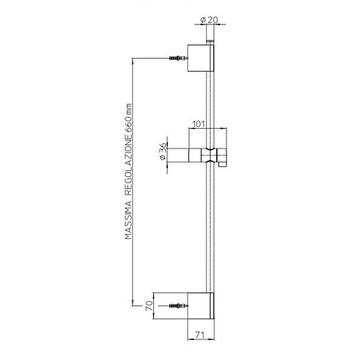 Душевая стойка Bossini хром DA50462.030