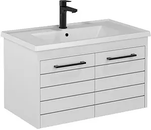 Тумба-умывальник подвесная ISVEA Aristo 80 белый 21RSS001081I Тумба-умывальник подвесная ISVEA Aristo 80 белый 21RSS001081I, 1