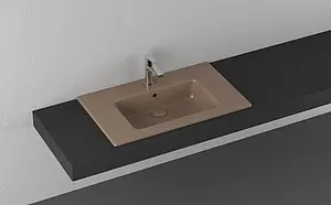 Раковина ISVEA SistemaT 81.5 коричневый 10SL51081SV-2H Раковина ISVEA SistemaT 81.5 коричневый 10SL51081SV-2H, 3